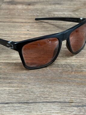 Oakley leffingwell Black Frame Sunglasses with tungsten Brown Lenses